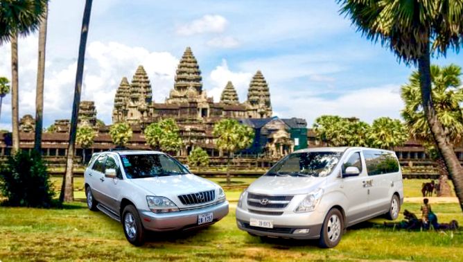 minivan taxi driver, phnom penh to siem reap, phnom penh shuttle taxi transfer, cambodia taxi driver